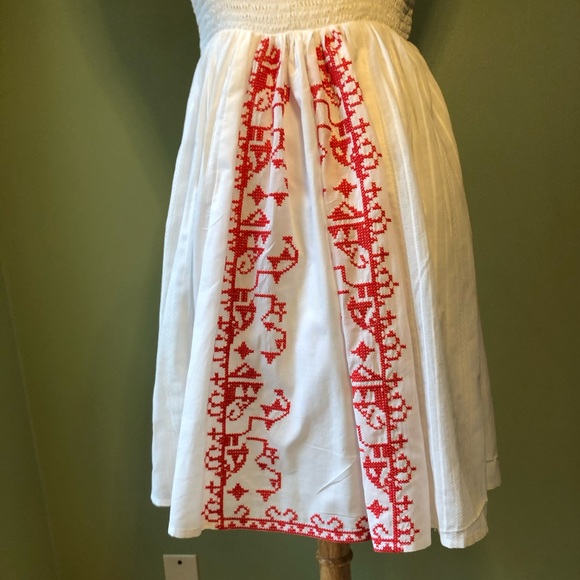 Easley Latticework Crosstitched  Strappy Dress - Picture 10 of 15